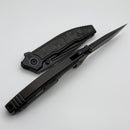 Custom Knife Factory Snafu 4.0 Large DLC Titanium Integral Handle w/ Carbon Fiber Inlays & DLC M398