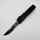 Factory Blem Microtech Ultratech Gen IV S/E Tactical Partial Serrated w/ Black Handle 11214-2T