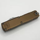 Factory Blem Microtech UTX-85 Gen IV w/ Tan Handle & Apocalyptic T/E M390MK 12334-10APTA