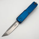 Factory Blem Microtech UTX-85 Gen IV w/ Blue Handle & Stonewash T/E M390MK 12334-10BL