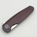 Holt Bladeworks Morpheus w/ Burnished Flux Titanium Handles & Uddeholm Vanax SuperClean Near Mirror