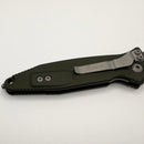 Factory Blem Microtech Socom Elite Tanto Partial Serrated M/A Woodlands Green Apocalyptic Standard 161-11APWL