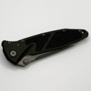 Factory Blem Microtech Socom Elite Tanto Partial Serrated M/A Woodlands Green Apocalyptic Standard 161-11APWL