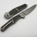 We Knife 702XI 11th Special Edition - Titanium Integral Handle w/ Jungle Wear Fat Carbon Inlays & Stonewash M390 WE07B-4