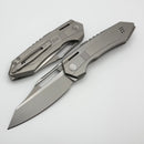 We Knife Bogey Gray Titanium and Stonewash M390 WE23088-2