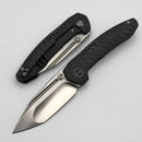 We Knife Micro Trogon Flamed Titanium & Satin M390 WE24043-3