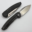 We Knife Micro Trogon Flamed Titanium & Satin M390 WE24043-3