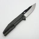 We Knife Barracks Dark Olive Titanium and Hand Polished Satin M390 WE25078-1