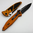 Microtech Socom Elite Manual Black Part Serrated S/E w/ Orange Tangerine Handles 160-2OT