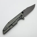 We Knife Muster Olive Gray Titanium and Stonewash M390 WE23058-2