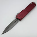 Microtech Scarab 2 Gen 3 Executive w/ Merlot Handles & D/E Apocalyptic M390MK 1175-10APMR