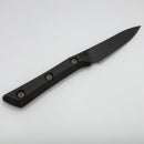 Microtech Paring Knife Carbon Fiber Handle w/ DLC M390MK Signature Series 3500-1DLCCFS
