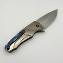 Medford Smooth Criminal w/ Tumbled S35VN blade and Tumbled Titanium Handles w/ Flamed clip and Hardware