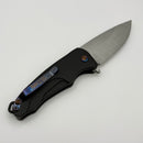 Medford Smooth Criminal w/ Tumbled S35VN blade and Black Aluminum Handles w/ Flamed Clip and Hardware