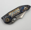Borka Custom Stitch Ti2 Design Gambler w/ Serpent Rocked Blade/Backspacer