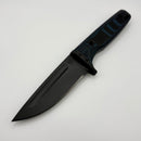 Medford Knife The Deep DLC Plain Edge 20CV w/ Blue and Black G-10 Handles and Black Kydex Sheath