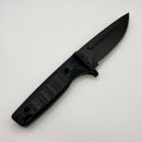 Medford Knife The Deep DLC Plain Edge 20CV w/ Blue and Black G-10 Handles and Black Kydex Sheath