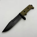Medford USMC Raider DLC S45VN w/ OD Green G-10 Handles Fixed Blade OD Green Kydex Sheath