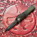 Pre-Owned Microtech Hera Double Edge Outbreak Signature Series 702-1OBDS