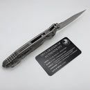Marfione Select Microtech Socom Ram-Lok w/ Titanium Frag Handles & Spear Point Stonewash M390MK 160RL-10FRMS1