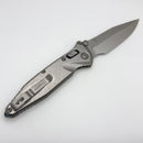 Marfione Select Microtech Socom Ram-Lok w/ Titanium Slab Side Handles & Spear Point Stonewash M390MK 160RL-10SMS1