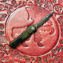 Pre-Owned Microtech Knives Mini Hera Outbreak D/E M390MK Signature Series 1702M-1OBDS