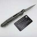 Marfione Select Microtech Socom Ram-Lok w/ Titanium Slab Side Handles & Spear Point Stonewash M390MK 160RL-10SMS1
