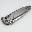 Marfione Select Microtech Socom Ram-Lok w/ Titanium Slab Side Handles & Spear Point Stonewash M390MK 160RL-10SMS1