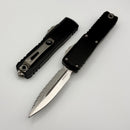 Microtech UTX-85 Gen IV w/ Black Handle & Satin Full-Serrated D/E M390MK 12324-6