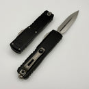 Microtech UTX-85 Gen IV w/ Black Handle & Satin Full-Serrated D/E M390MK 12324-6