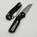 Microtech MSI RAM LOK Mini Frag Aluminum Handles w/ Full Serrated Stonewash M390MK 210M-12FR