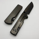 Chaves Knives N.T.A.K Black PVD Titanium Integral Handle w/ Magnetic Ti Inlays & Black PVD Drop Point M390