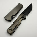 Chaves Knives N.T.A.K Black PVD w/ Titanium Integral Handle w/ Magnetic Ti Inlays & Tanto M390