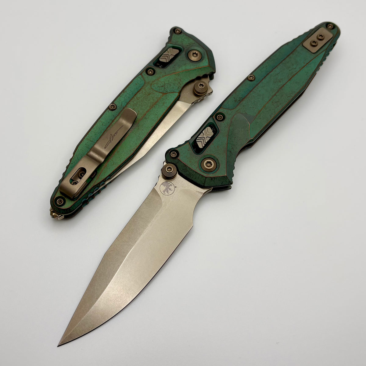 GREEN DELTA…MON 「ROGUE (ローグ)」 Microtech Socom Delta Ram-Lok w/ Antique Green Titanium Handles & Bron