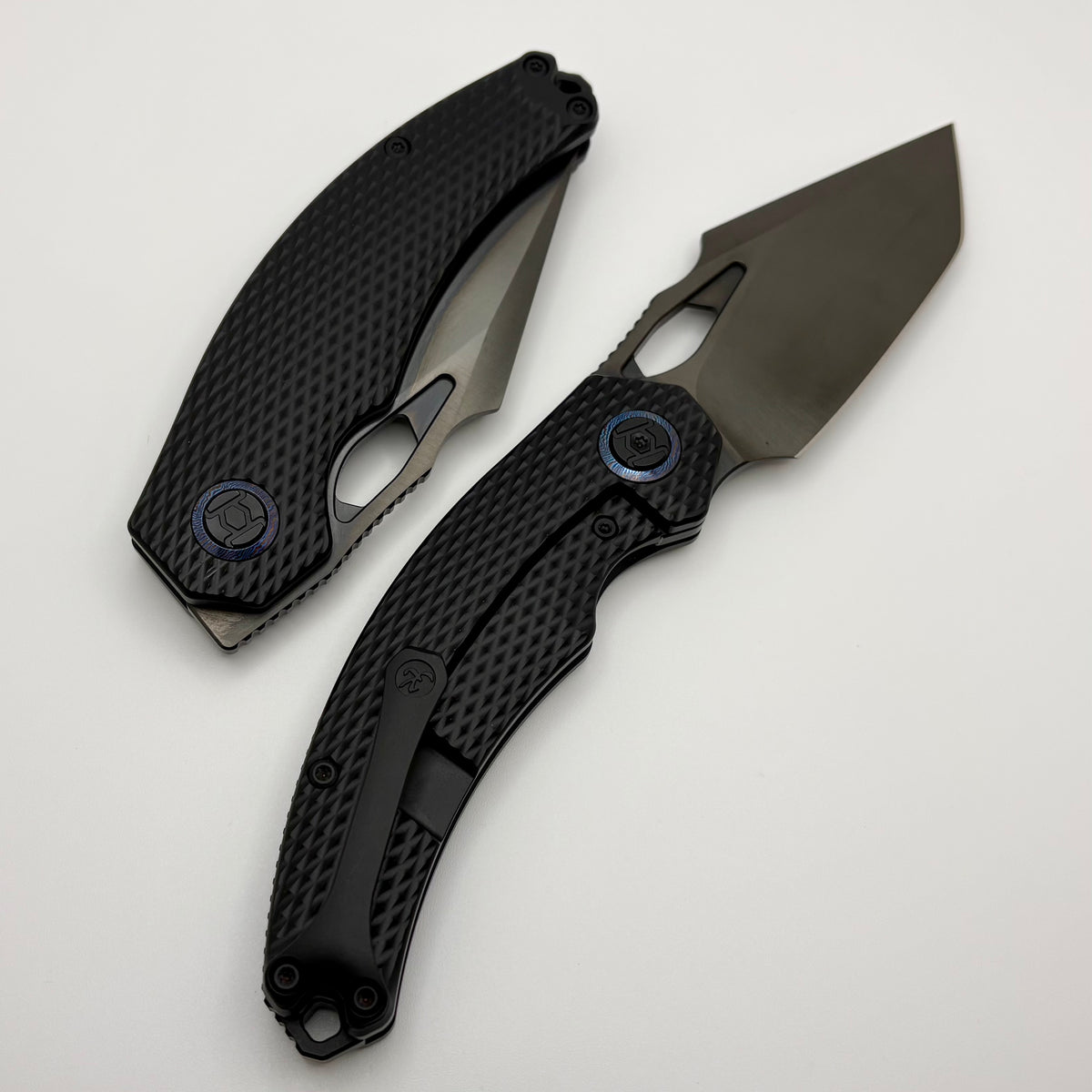 Kunwu Poon Padre Diamond Titanium PVD Handles w/ DLC S90V K706TO-T4