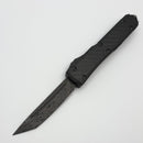 Pre-Owned Microtech Ultratech T/E Damascus Carbon Fiber 123-16CFS