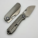 Kunwu Diablo Orange Peel Titanium Handles w/ Satin Vanax K717T-2A