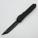 Pre-Owned Microtech Ultratech Delta Frag Shadow Fluted Tanto DLC w/ Nickel Boron Signature Series 123-1UT-DSH