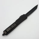 Pre-Owned Microtech Ultratech Delta Frag Shadow Fluted Tanto DLC w/ Nickel Boron Signature Series 123-1UT-DSH