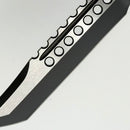 Pre-Owned Microtech Ultratech Hellhound DLC w/ Carbon Fiber Top & Blue Hardware 119-1DLCCF