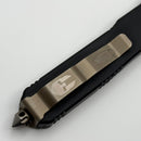 Pre-Owned Microtech Ultratech Bronze Spartan Part Serrated w/ Carbon Fiber Top 123-11BRBF