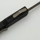 Pre-Owned Microtech Ultratech Bronze Spartan Part Serrated w/ Carbon Fiber Top 123-11BRBF