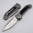 Microtech Marfione Select LUDT Gen III Titanium Textured Inlaid Handles w/ Bronze Accents & Stonewash S/E 1135-10MS8