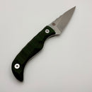 Aux Mfg Deadhead Karl Jr. Fixed Blade w/ Green Micarta 14C28N Blade Production Series