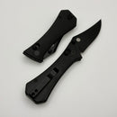 Aux Mfg Deadhead Pocket Bowie Crossbar Lock w/ Black Micarta 14C28N Black PVD Blade Production Series