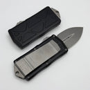 Microtech Exocet Black Aluminum Handle w/ D/E Apocalyptic 157-10AP