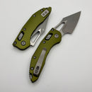 Microtech Knives Manual M-Stitch RAM LOK OD Green Smooth Aluminum Handles & Apocalyptic M390MK 169MRL-10APOD