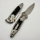 Marfione Select Microtech Socom Ram-Lok Titanium Textured Inlaid Handles w/ Flamed Accents & Spear Point Stonewash M390MK 160RL-10SMS5