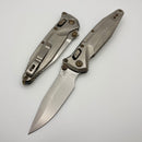 Marfione Select Microtech Socom Delta Ram-Lok w/ Titanium Handles & Flamed Accents & Spear Point Stonewash M390MK 159RL-10SMS5