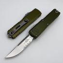 Microtech UTX-85 Gen IV w/ OD Green Handle & Stonewash S/E Part Serrated M390MK 12314-11OD